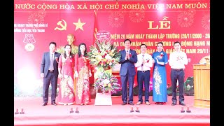 Trường Tiểu học Yên Thanh: Kỷ niệm 20 năm ngày thành lập, đón nhận Huân chương Lao Động hạng Nhì