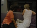 Video projector in Berlin subway