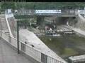 大雨で増水した都賀川　2008/07/28