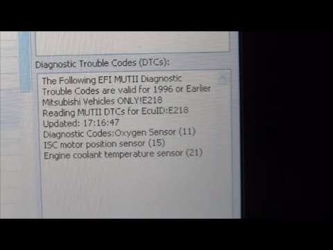 What you need to check Diagnostic Trouble Codes ( DTC ) of Mitsubishi Car