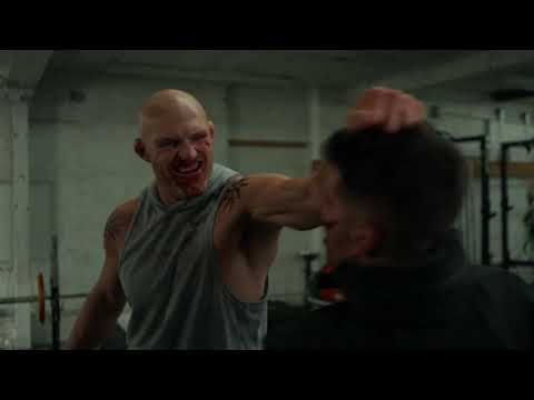 Marvels The Punisher 2x05 Frank Castle The Punisher beating up russians scene