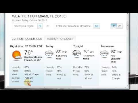 how to read weather forecast