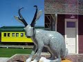 A quick trip to Douglas, WY. This one is at the train museum. I found two others in town - one at Jackalope Square and another on top of the La Bonte hotel.