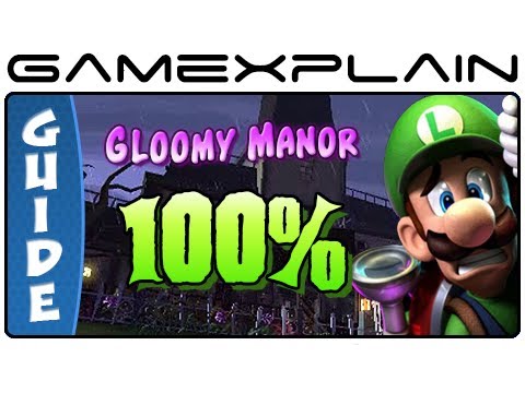 gloomy - http://www.GameXplain.com Our 100% complete walkthrough to Gloomy Manor in Luigi's Mansion 2: Dark Moon will reveal every hidden gem stone and secret Boo loc...