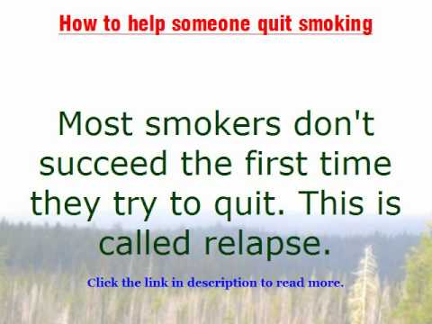 how to help someone quit smoking