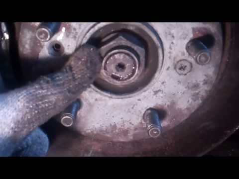 How to remove a steering knuckle to replace a bad ball joint.