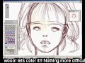 How to Draw and Colour a cute girl 2!!