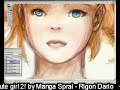 How to Draw and Colour a cute girl 2!!