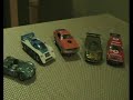 Wall mounted slot car track