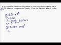 A18.7 Compound Interest Problem