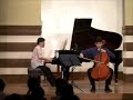 ピアソラ (Piazzolla)：３人のためのミロンガ (Milonga for three)（チェロ＆ピアノ）（小栗克裕 (Katsuhiro Oguri) 編曲）
