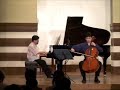 ピアソラ (Piazzolla)：３人のためのミロンガ (Milonga for three)（チェロ＆ピアノ）（小栗克裕 (Katsuhiro Oguri) 編曲）