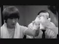 John and George in the bathroom John and George in the bathroom