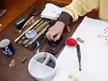the mood of sumi-e: catching the tiger / building the bamboo forest documents zaremba painting at the new england bonsai gardens in bellingham, massachusetts in april 2006.