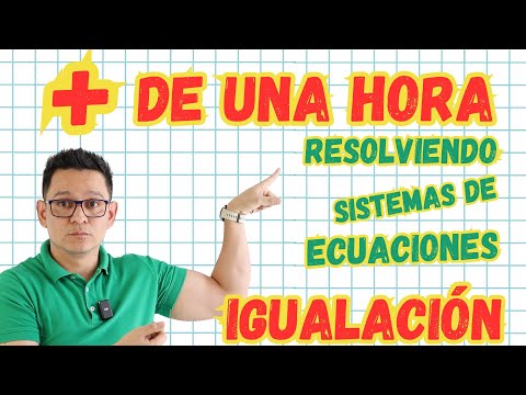 10 ejercicios de SISTEMAS de ECUACIONES de 2x2. Método de IGUALACIÓN | De fáciles a difíciles.