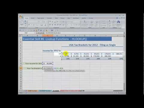 how to use the lookup function in excel