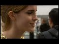 harry potter star emma watson's chopped all her hair off and revealed her new look to fans on facebook. submit your videos at itn.co.uk . follow us on twitter at twitter.com .