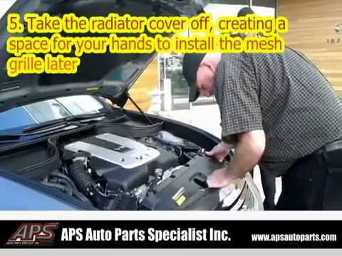 How to Install APS EZ wire mesh grille on 2011-2012 Infiniti G25
