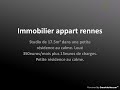 Immobilier appart rennes