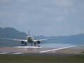 China Airlines 広島から台北に向かって離陸する中華航空機
