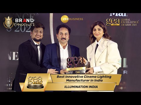 ILLUMINATION INDIA wins award for Best innovative Cinema Lighting manufacturer in India at GEA 2024