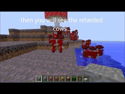 how to collect mushrooms in minecraft pe