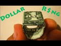 How to Make an Origami Dollar Ring (Moneygami)