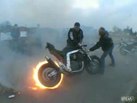 Motorrad Burnout Fireburnout Amazing