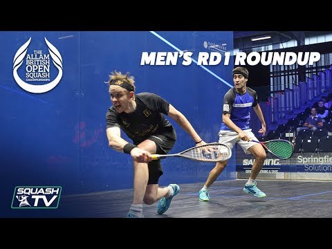 Squash: Men's Rd 1 Roundup - Allam British Open 2019