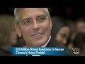 a dinner at the home of actor george clooney on thursday night is expected to raise as much as $15 million for president barack obama's re--election, surpassing anything he has raised in a single campaign event since he became a candidate for the office in 2007, according to people familiar with the event. the obama campaign heavily promoted the clooney dinner, with hollywood executive jeffrey katzenberg soliciting contributions at $40000 a head. in a twist, the obama campaign also has marshaled mr. clooney's celebrity to pump up contributions from small donors, raffling a pair of invitations to the party in return for $3 contributions. gay marriage angle also with respect to obama's announced stance possibly triggering fundraising.