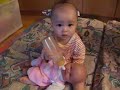 Athena feeds baby milk bottle Athena feeds baby milk bottle