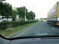 Autofahrt durch Torun ( Toru? ) in Polen