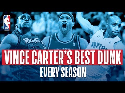 Video: Vince Carter BEST Dunk Each Year In The NBA!