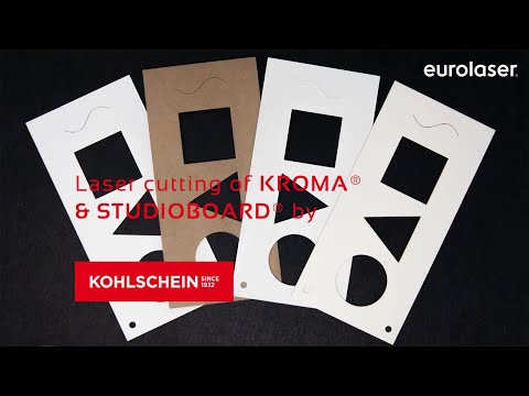 Laser cutting of KROMA® & STUDIOBOARD® - Cardboard materials by KOHLSCHEIN