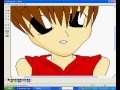 Drawing an Anime girl in paint pt.2