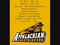 The fight song for the Appalachian State Mountaineers.