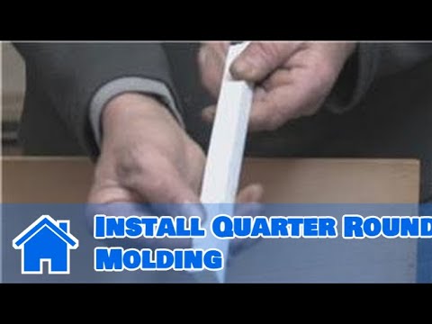how to attach quarter round without nails