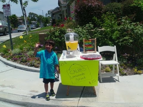 how to set up a lemonade stand