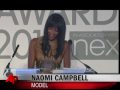 supermodel naomi campbell was given the outstanding contribution award at the elle style awards, marking her 25th year in the fashion industry. (feb. 23)