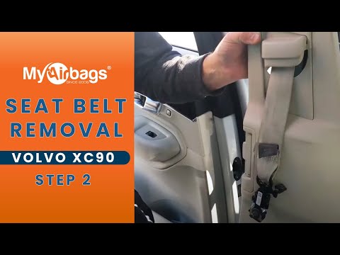 how to remove seat belt for volvo xc90 step 2  myairbags