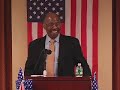 dr. william barclay allen, preeminent civil rights scholar, professor of political philosophy at michigan state university.  he erved on the national council for the humanities and as chairman and member of the united states commission on civil rights.   

dr allen's speech is very inspiring.