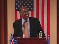 dr. william barclay allen, preeminent civil rights scholar, professor of political philosophy at michigan state university.  he erved on the national council for the humanities and as chairman and member of the united states commission on civil rights.   

dr allen's speech is very inspiring.