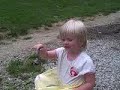Becca Playing with a Worm