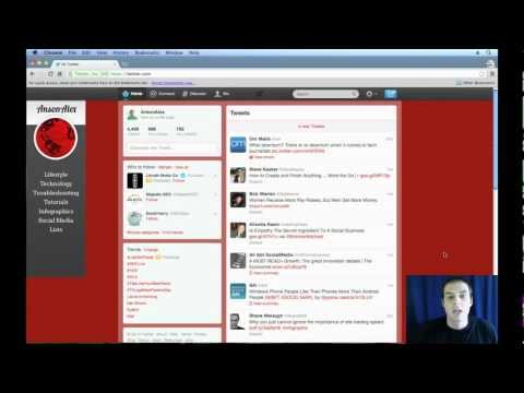 Twitter Tutorial 2013 - Introduction and User Interface (1/4)