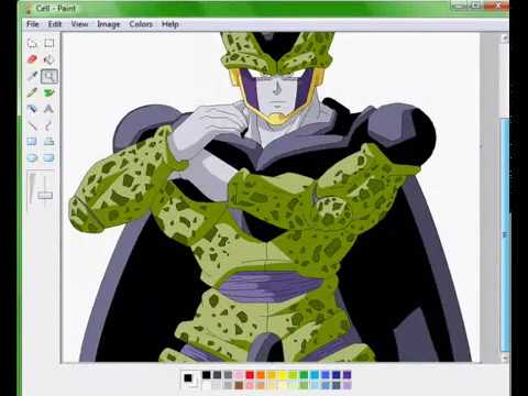 how to draw cell from dragon ball z