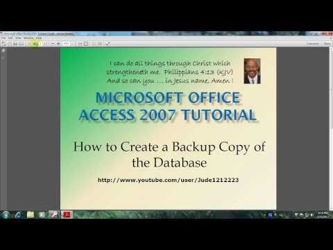 how to compact and repair access 2007 in vba