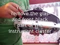 Rover 45 / MG ZS DIY: fitting chrome speedo rings