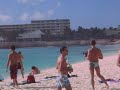 Plane takeoff  MahoBay Beach St-Marteen St-Maarten St-Martin