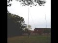 My Racal 714 12 meter mast with an 80m dipole test - M6RKY - 2E0RKY