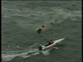 Boat jumps and dives into the water in over 60 knots!